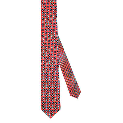 Tiekart men red silk funky tie