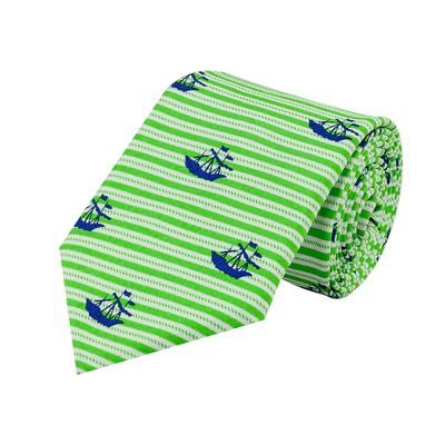 Tiekart men green silk funky tie