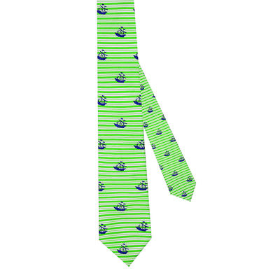 Tiekart men green silk funky tie