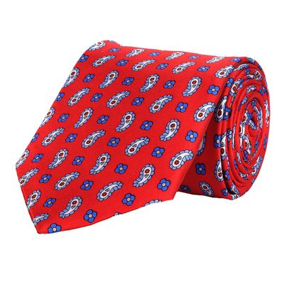 red silk floral paisely ties  for men