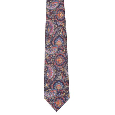 Tiekart men blue floral silk tie