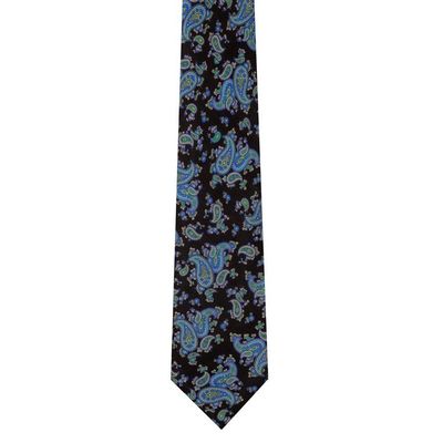 Tiekart men blue paisley silk tie