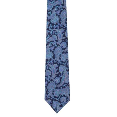 Tiekart men blue paisley silk tie