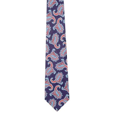 Tiekart men blue paisley silk tie