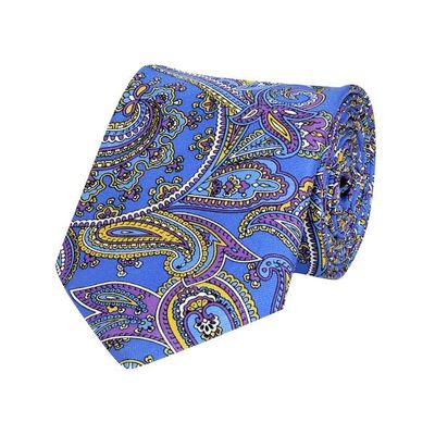 Tiekart men multi paisley silk tie