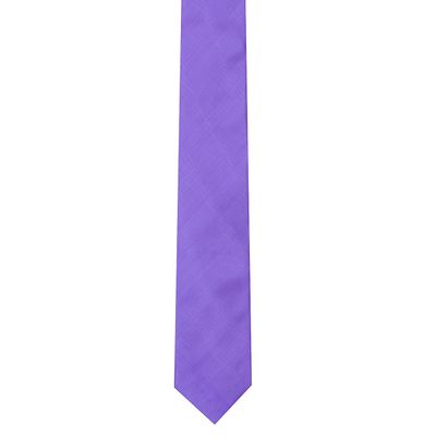 Purple Classic Silk Plain Solid Necktie for men