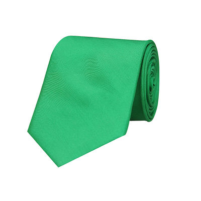 Green Classic Silk Plain Solid Necktie for men