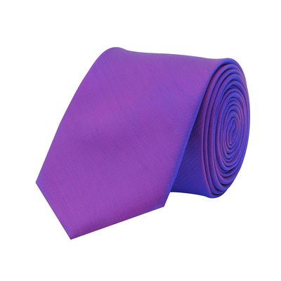 Tiekart men purple plain solids shiny shimmer  skinny slim tie