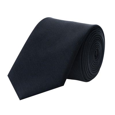 Tiekart men black plain solids shiny shimmer  skinny slim tie