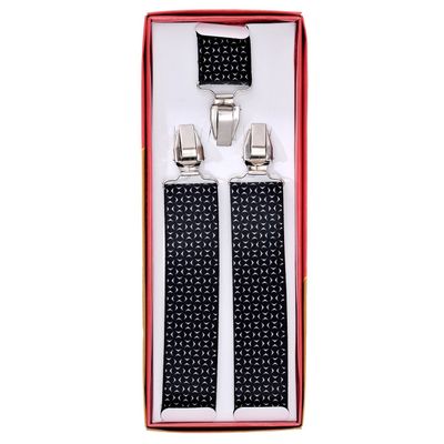 Tiekart men monochrome   suspenders