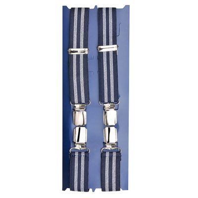 Tiekart men blue striped  suspenders