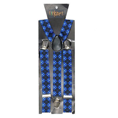 Tiekart men blue suspenders