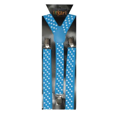 Tiekart men blue suspenders