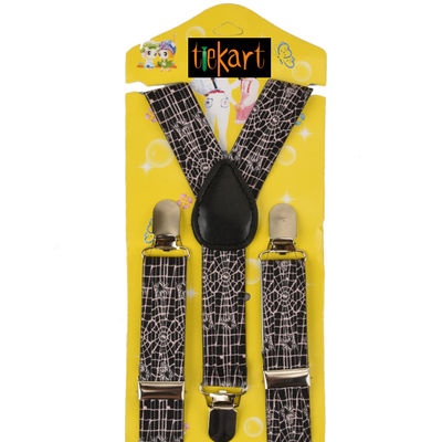 Tiekart kids black   funky suspenders