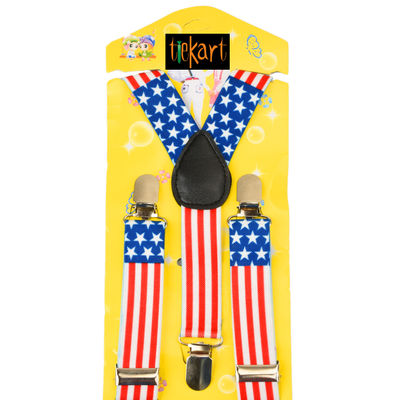 Tiekart kids multi   funky suspenders