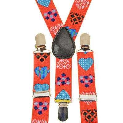 Tiekart kids red   funky suspenders