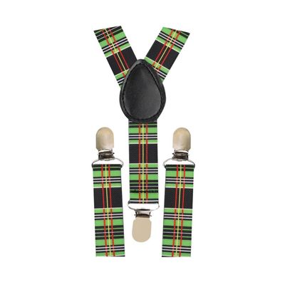 Tiekart - Suspenders for kids Printed Checks  - Multi