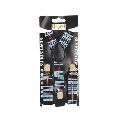 Tiekart - Suspenders for kids Printed Checks  - Multi