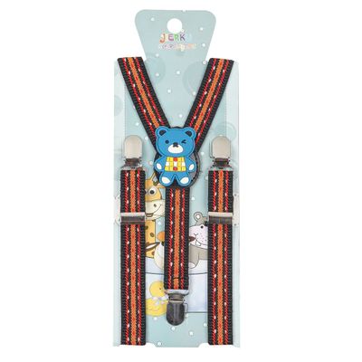 Tiekart - Combo of 4 Suspenders for kids - Multi