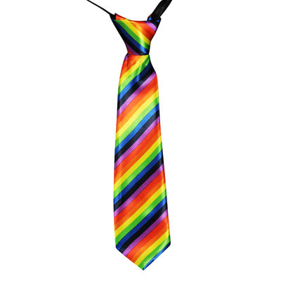 Rainbow Striped Suspender Tie Combo Set for Boys