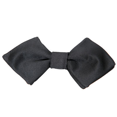 Black Diamond Triangular Designer Plain Partywear Bow Tie for Men