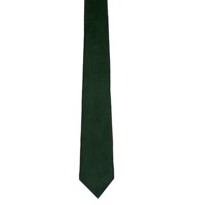 Green Plain Solid Velvet Designer Partywear and Wedding Tie for Men