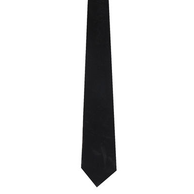 Black Plain Solid Velvet Designer Partywear and Wedding Tie for Men