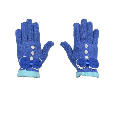 Tiekart women blue  woollen gloves