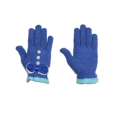 Tiekart women blue  woollen gloves