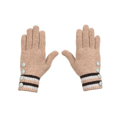 Tiekart women multi woollen gloves