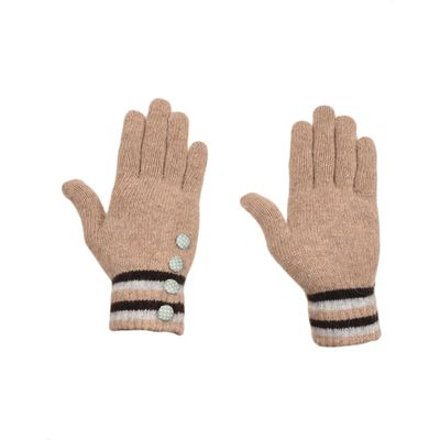 Tiekart women multi woollen gloves