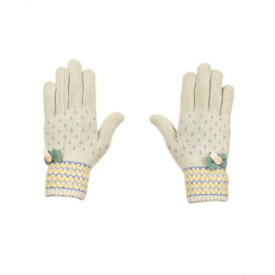 Tiekart women multi woollen gloves