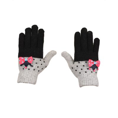 Tiekart women monochrome  woollen gloves