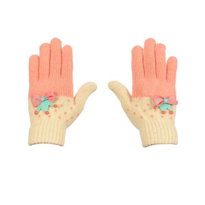 Tiekart women multi woollen gloves