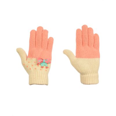 Tiekart women multi woollen gloves