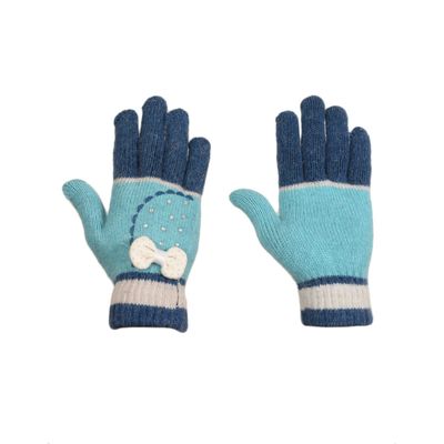 Tiekart women blue  woollen gloves