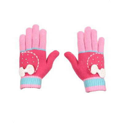 Tiekart women multi woollen gloves