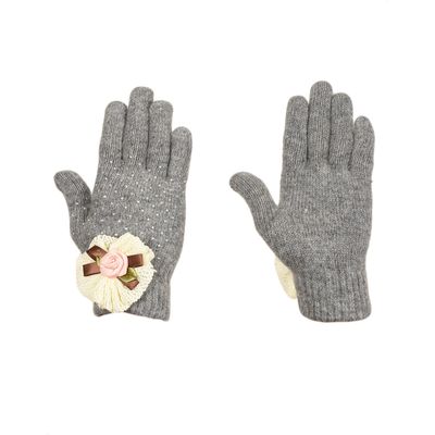 Tiekart women grey  woollen gloves