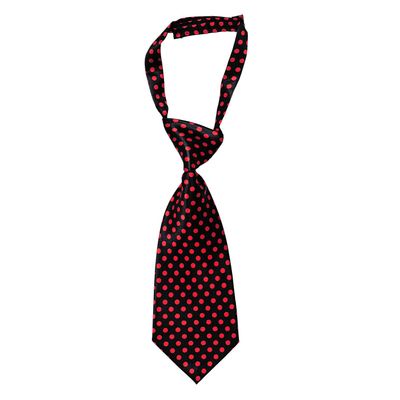 Tiekart women black & red polka dot tie