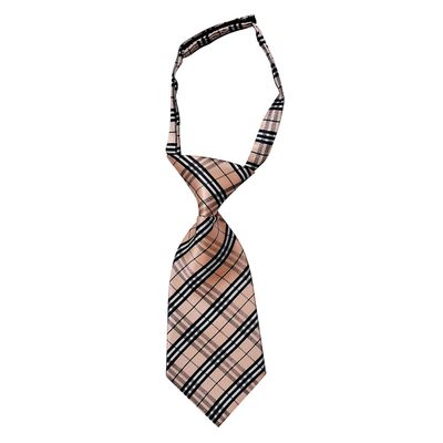 Tiekart women peach checked tie