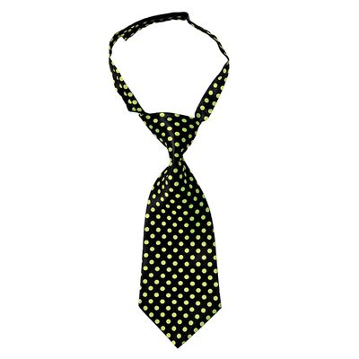 Tiekart women black & yellow polka dot tie