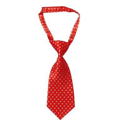 Tiekart women orange polka dot tie