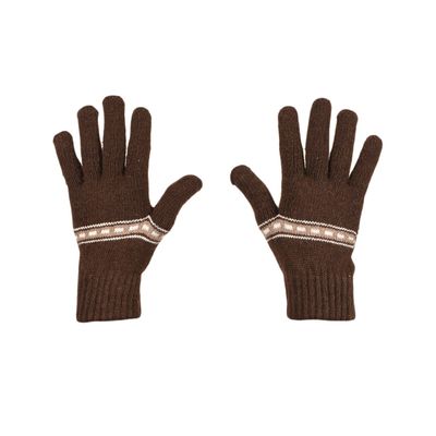 Tiekart men brown  woollen gloves