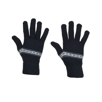 Tiekart men blue  woollen gloves