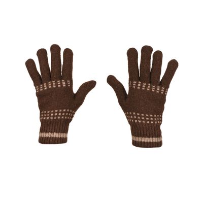 Tiekart men brown  woollen gloves