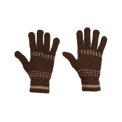 Tiekart men brown  woollen gloves