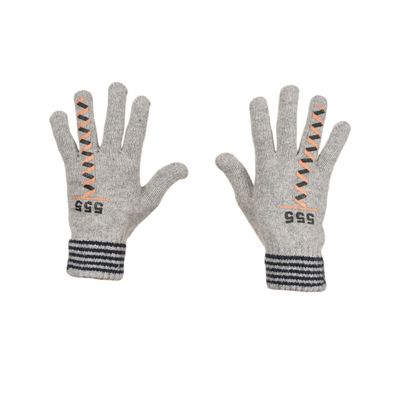 Tiekart men grey woollen gloves