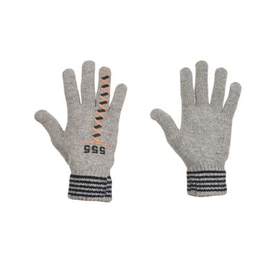 Tiekart men grey woollen gloves