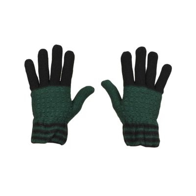 Tiekart men multi striped woollen gloves