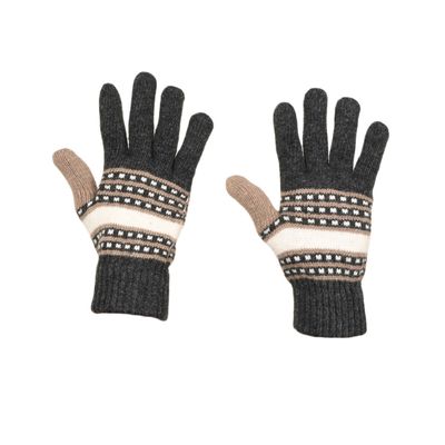 Tiekart men grey woollen gloves